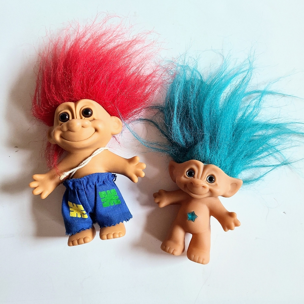 RUSS 90s Vintage Toy Crazy Hair Trolls